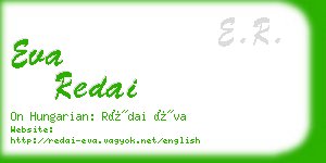 eva redai business card